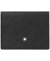 Montblanc Sartorial Leather Card Holder In Black