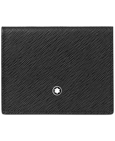 Montblanc Sartorial Leather Card Holder In Black