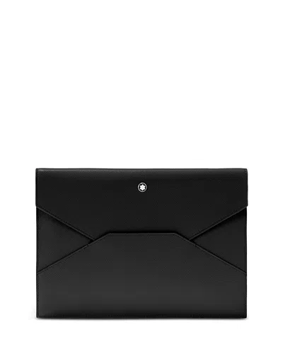 Montblanc Sartorial Leather Envelope In Black