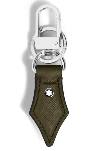 Montblanc Sartorial Leather Key Holder In Green