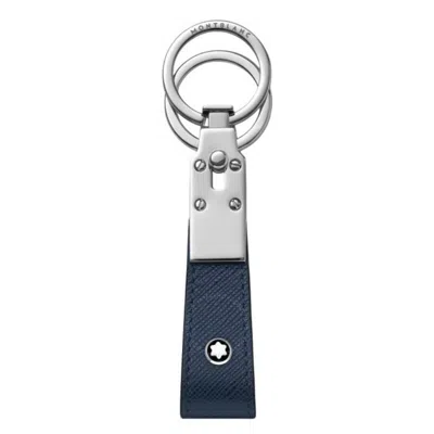 Montblanc Sartorial Leather Loop Key Fob - Ink Blue