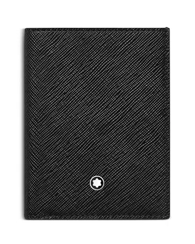 Montblanc Sartorial Leather Mini Wallet In Black