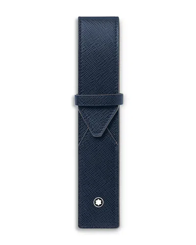 Montblanc Mb Sartorial One Pen Pouch In Blue