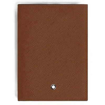 Montblanc Sartorial Leather Passport Holder In Brown