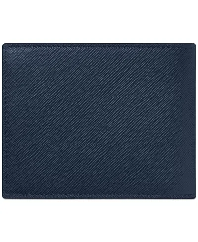 Montblanc Sartorial Leather Wallet In Blue
