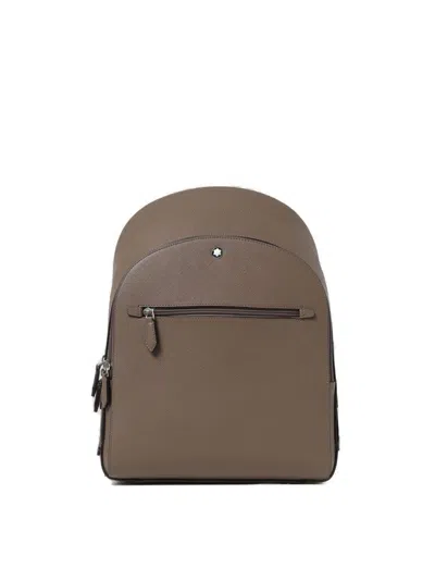 Montblanc Sartorial Medium Backpack 3 Compartments In Khaki