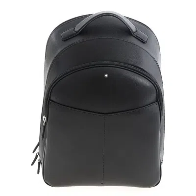 Montblanc Sartorial Medium Saffiano Leather Backpack In Black