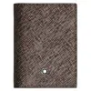 Montblanc Sartorial Mini 4cc Wallet In Brown