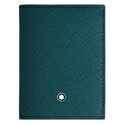 Montblanc Sartorial Mini Wallet 4cc In Green