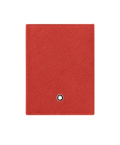 Montblanc Sartorial Mini Wallet In Red