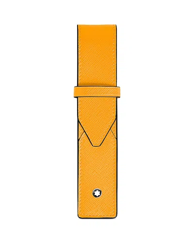 Montblanc Sartorial One Pen Pouch In Orange