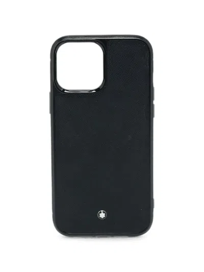 Pre-owned Montblanc Sartorial Phone Case In Black