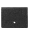 Montblanc Sartorial Trio 4cc Leather Card Holder In Black