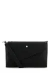 Montblanc Men Black Leather Crossbody Bag