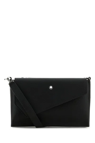 MONTBLANC MONTBLANC BLACK LEATHER CROSSBODY BAG