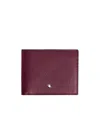 Montblanc Sartorial Wallet 6cc In Blackcurrant Color