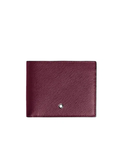 Montblanc Sartorial Wallet 6cc In Blackcurrant Color