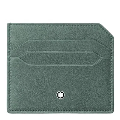 Montblanc Selection Soft Card Holder 6cc In Green
