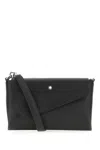 Montblanc Leather Crossbody Bag Detachable Strap In Black