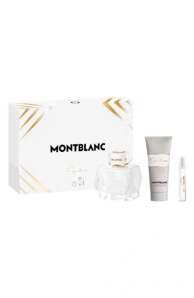 Montblanc Signature Eau De Parfum Set $147 Value In White