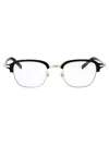 Montblanc Silver-silver-transparent Metal Sunglasses In Black