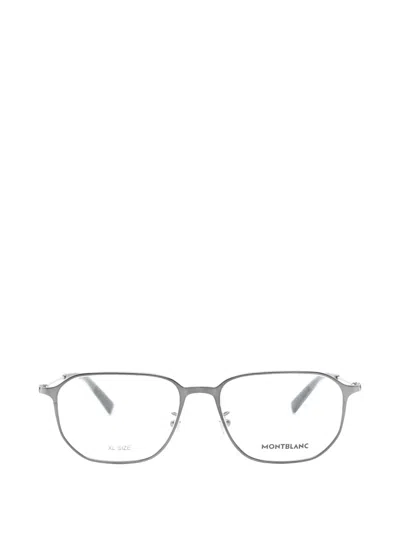 Montblanc Silver Tone Geometric Glasses