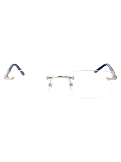 Montblanc Silver-silver-transparent Metal Glasses In Multi