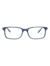 Montblanc 54mm Rectangular Optical Glasses In Blue