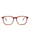 Montblanc 54mm Square Optical Glasses In Red