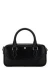 Montblanc Compact Bowling Handbag Detachable Strap In Black