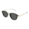 Montblanc Smoke Square Men's Sunglasses Mb0336s 001 48