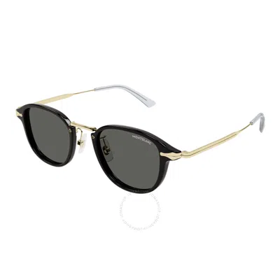 Montblanc Smoke Square Men's Sunglasses Mb0336s 001 48