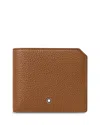 Montblanc Soft Grain Leather Wallet In Brown