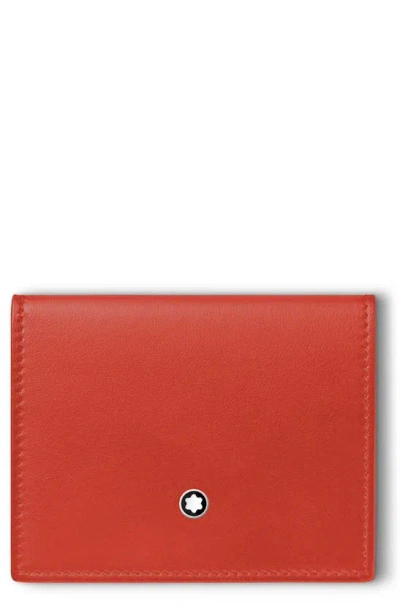 MONTBLANC SOFT TRIFOLD LEATHER CARD HOLDER
