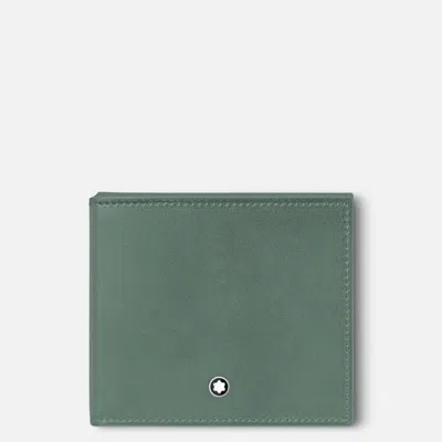 Montblanc Soft Trio Thin Wallet 4cc In Gray
