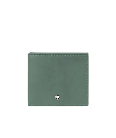 Montblanc Soft Trio Thin Wallet In Green