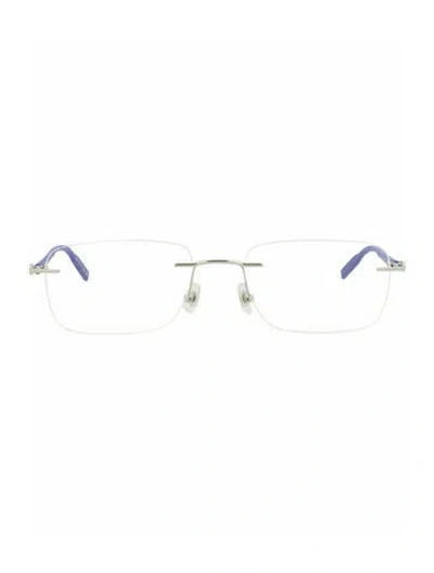 Pre-owned Montblanc Solid Eyeglasses W/ Tags In Silver