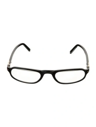 Pre-owned Montblanc Square Eyeglasses In Black