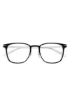 Montblanc Square-frame Glasses In Black