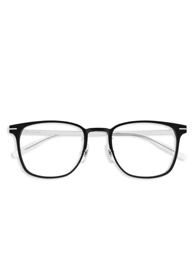 Montblanc Square-frame Glasses In Black