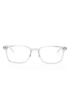 Montblanc Square-frame Glasses In White