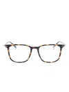 Montblanc Square-frame Glasses In 褐色