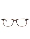 Montblanc Square-frame Glasses In 褐色