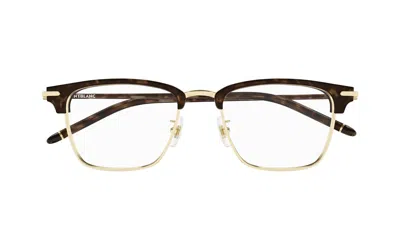 Montblanc Square-frame Glasses In Black