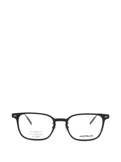 Montblanc Square-frame Glasses In Black