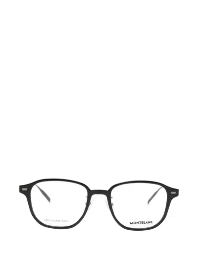 Montblanc Square-frame Glasses In Black
