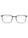 Montblanc Square Frame Glasses In Black
