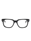 Montblanc Square-frame Glasses In Black