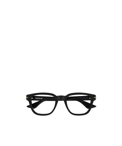 Montblanc Square-frame Glasses In Black