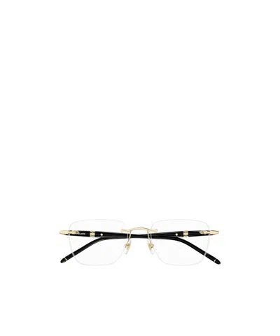 MONTBLANC MONTBLANC EYEWEAR SQUARE FRAME GLASSES